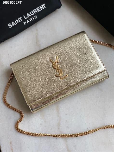 ysl pale gold clutch|authentic ysl handbag clutch.